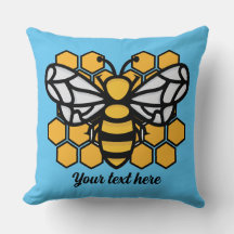 Bewerkbaar Sierkussen bijenkorf