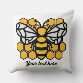 Bewerkbaar Sierkussen bijenkorf