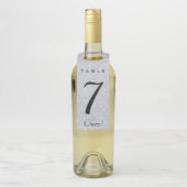 Bewerkbaar Silver Crystal-tabelnummer Flessenhanger (Op fles)