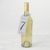 Bewerkbaar Silver Crystal-tabelnummer Flessenhanger (Schuin)