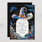 Bewerkbaar Simple Wizard Pet Baby shower Kaart (Voorkant / Achterkant)