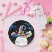 Bewerkbaar Simple Wizard Pet Baby shower Papieren Bordje (Feest)