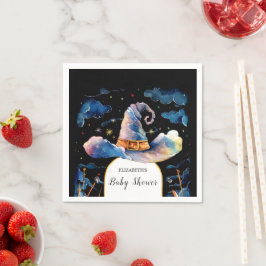 Bewerkbaar Simple Wizard Pet Baby shower Servet