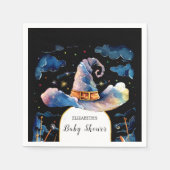 Bewerkbaar Simple Wizard Pet Baby shower Servet (Voorkant)