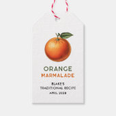 Bewerkbaar sinaasappels marmelade pantry label cadeaulabel (Voorkant)