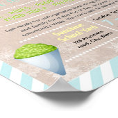 Bewerkbaar sneeuwkegel fondsenwervingsflyer poster (Hoek)