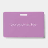 Bewerkbaar Soft Mauve Ombre & White Text Script Badge (Achterkant)