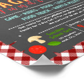 Bewerkbaar spaghetti fondsenwervingsflyer poster (Hoek)