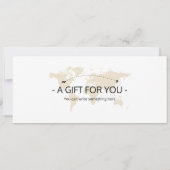 Bewerkbaar Spanje Vliegticket, Spanje Trip Kaart (Achterkant)