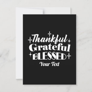 Bewerkbaar Sparkling Thanksgiving Quote Design Briefkaart