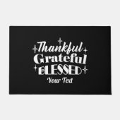 Bewerkbaar Sparkling Thanksgiving Quote Design Deurmat (Voorkant)