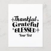 Bewerkbaar Sparkling Thanksgiving Quote Design Flyer (Achterkant)