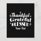 Bewerkbaar Sparkling Thanksgiving Quote Design Flyer (Voorkant)