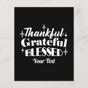 Bewerkbaar Sparkling Thanksgiving Quote Design Flyer