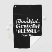Bewerkbaar Sparkling Thanksgiving Quote Design Golfhanddoek (Insitu)