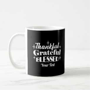 Bewerkbaar Sparkling Thanksgiving Quote Design Koffiemok