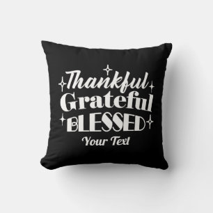 Bewerkbaar Sparkling Thanksgiving Quote Design Kussen
