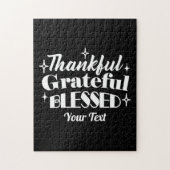Bewerkbaar Sparkling Thanksgiving Quote Design Legpuzzel (Verticaal)