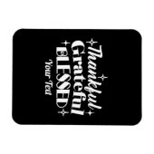 Bewerkbaar Sparkling Thanksgiving Quote Design Magneet (Horizontaal)