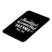 Bewerkbaar Sparkling Thanksgiving Quote Design Magneet (Linkerzijde)