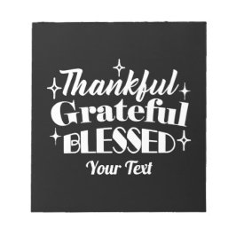 Bewerkbaar Sparkling Thanksgiving Quote Design Notitieblok