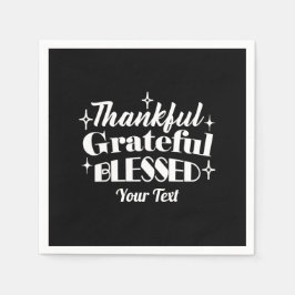Bewerkbaar Sparkling Thanksgiving Quote Design Servet