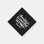 Bewerkbaar Sparkling Thanksgiving Quote Design Servet (Hoek)