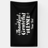 Bewerkbaar Sparkling Thanksgiving Quote Design Spandoek (Verticaal)