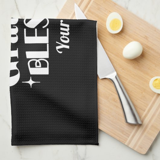 Bewerkbaar Sparkling Thanksgiving Quote Design Theedoek (Quarter Fold)