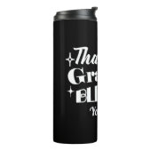 Bewerkbaar Sparkling Thanksgiving Quote Design Thermosbeker (Gedraaid links)