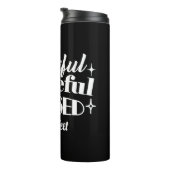 Bewerkbaar Sparkling Thanksgiving Quote Design Thermosbeker (Geroteerd rechts)