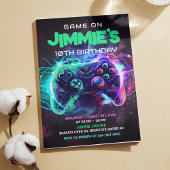 Bewerkbaar spel op uitnodiging voor verjaardagsfee