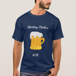Bewerkbaar startbier t-shirt