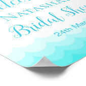 Bewerkbaar Strandfeest Welkom Bord 8x10 Poster (Hoek)