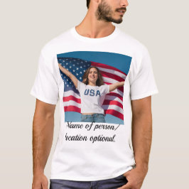 Bewerkbaar T-shirt met gepersonaliseerde afbeeldin