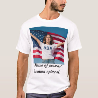 Bewerkbaar T-shirt met gepersonaliseerde afbeeldin