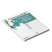 Bewerkbaar Tandarts Recept Blok Notitieblok (Schuin)