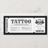 BEWERKBAAR Tattoo Get Inked Gift Kaart Voucher (Voorkant)