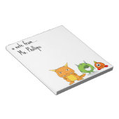 Bewerkbaar Teacher's Monsters Notitieblok (Schuin)