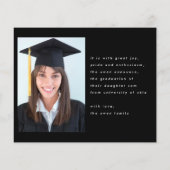 bewerkbaar tempel stijlvol afstuderen voor foto's  (Achterkant)