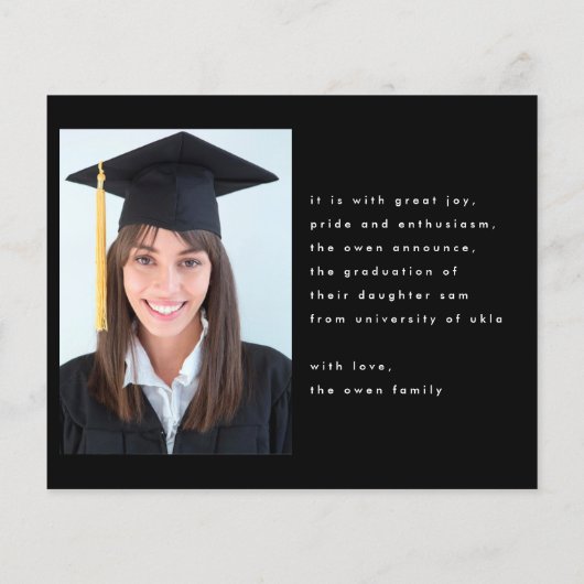 bewerkbaar tempel stijlvol afstuderen voor foto's  (Achterkant)