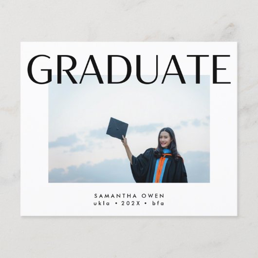 bewerkbaar tempel stijlvol afstuderen voor foto's  (Voorkant)