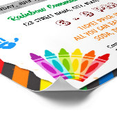 Bewerkbaar terug naar school bash sjabloon poster (Hoek)