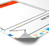 Bewerkbaar Terug naar School Nieuwsbrief Sjabloon Poster (Hoek)