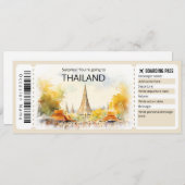Bewerkbaar Thailand Vliegticket Thailand Reis Kaart (Voorkant / Achterkant)