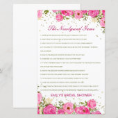 Bewerkbaar The Newlywed Game, Wie Kent Het Koppel (Voorkant / Achterkant)