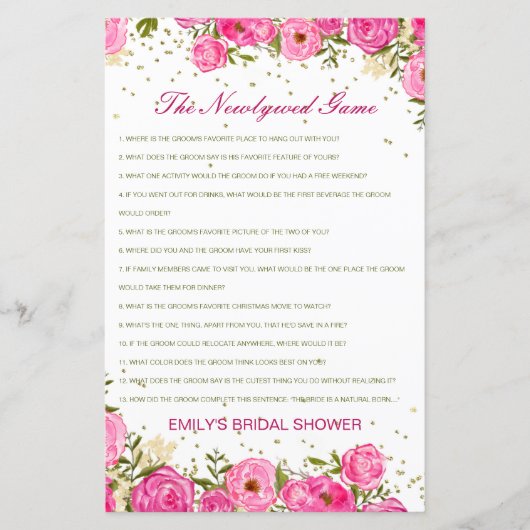 Bewerkbaar The Newlywed Game, Wie Kent Het Koppel (Voorkant)