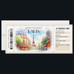 Bewerkbaar ticket voor Paris Plane Boarding Pass Kaart<br><div class="desc">Neem je geliefde mee op reis naar Parijs in Frankrijk met ons unieke Fake Boarding Pass Cadeaubon. Dit creatieve en aanpasbare ticket voor de Parijse instapkaart zorgt voor het perfecte cadeau, of het nu is voor een verjaardag, jubileum of een speciale gelegenheid. Laat de verbeelding van de ontvanger stijgen als...</div>