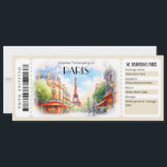 Bewerkbaar ticket voor Paris Plane Boarding Pass Kaart<br><div class="desc">Neem je geliefde mee op reis naar Parijs in Frankrijk met ons unieke Fake Boarding Pass Cadeaubon. Dit creatieve en aanpasbare ticket voor de Parijse instapkaart zorgt voor het perfecte cadeau, of het nu is voor een verjaardag, jubileum of een speciale gelegenheid. Laat de verbeelding van de ontvanger stijgen als...</div>