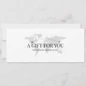 Bewerkbaar ticket voor Scotland Plane Boarding Pas Kaart (Achterkant)